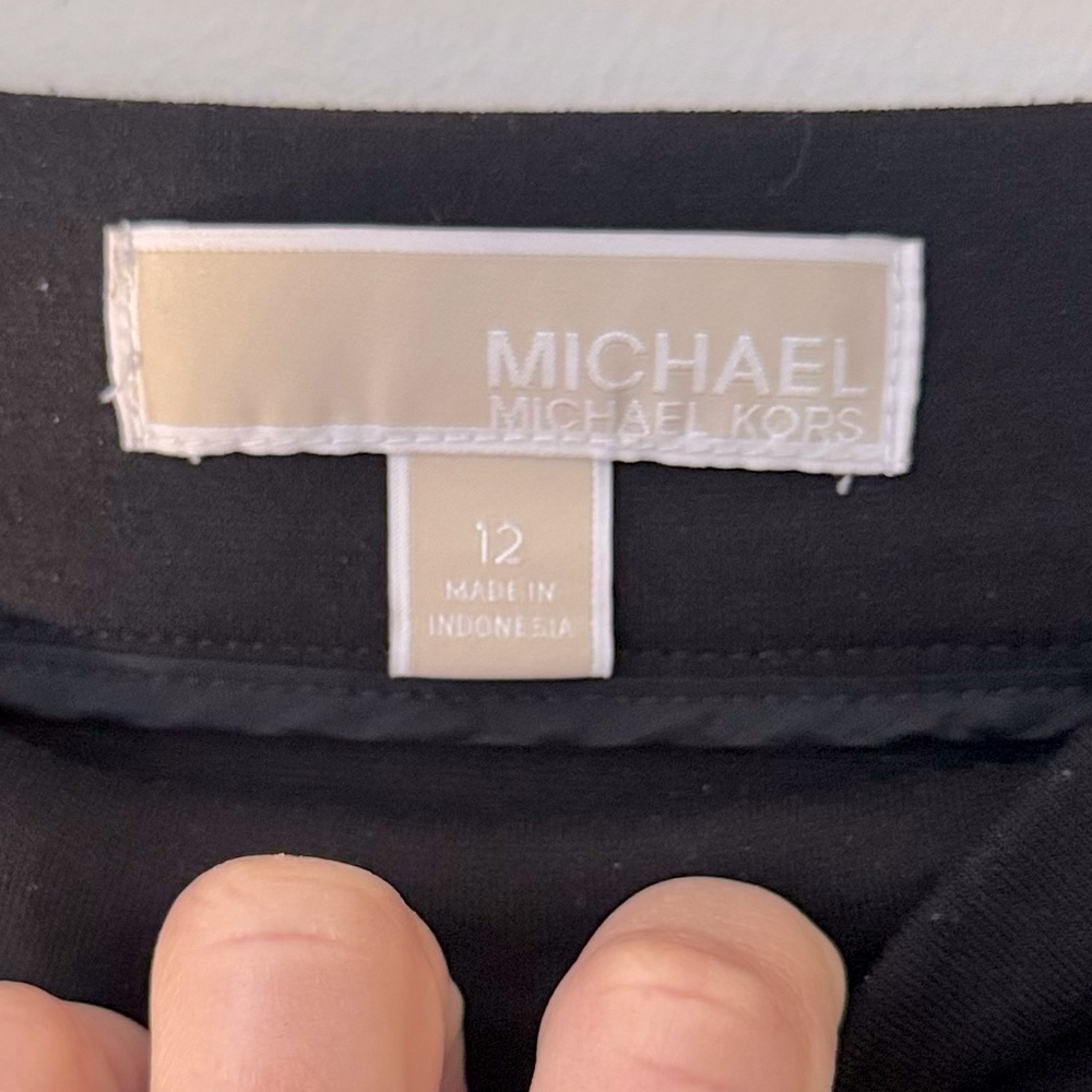 Michael Michael Kors Skirt fill front side zip black size 12 - Picture 4 of 7